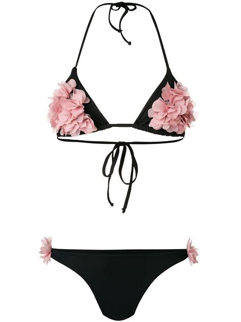 La Reveche Shayna Bikini Set Black Editorialist