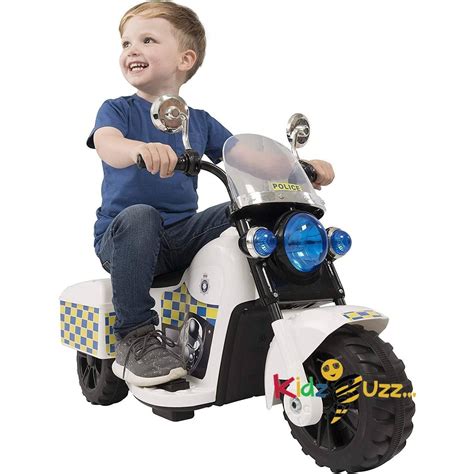 6V Electronic Police Trike Motorcycle | kidzbuzzz