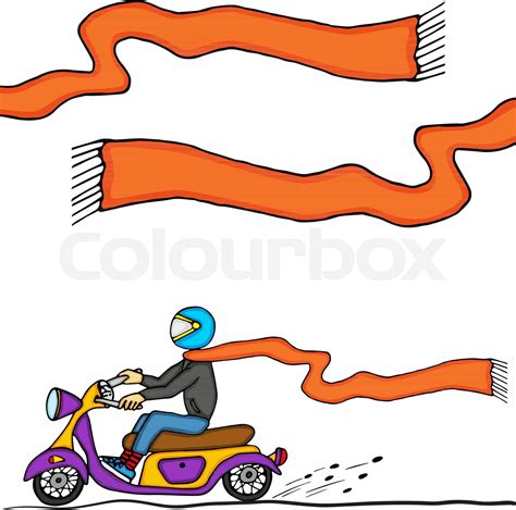 Dude On Motorcycle Stock Vector Colourbox