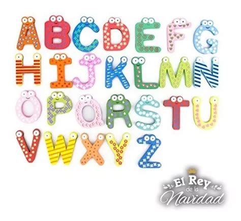 Abecedario Madera Pack 26 Letras Imantadas Para Heladera En Venta En