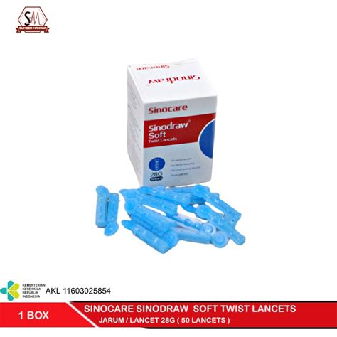 Jual Sinocare Sinodraw Blood Lancet Jarum G Pcs Shopee Indonesia