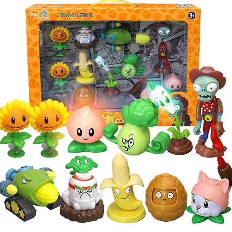 Набор фигурок Plants vs Zombies set K Растения против зомби Set 4