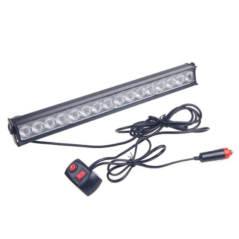 Led Emergency Warning Traffic Advisor Flash Strobe Light Bar