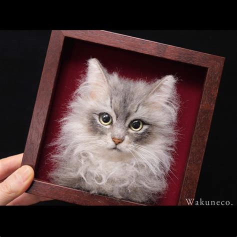 Sachi Wakuneco Artist Creates 3 D Cat Portraits Capturing Every Detail