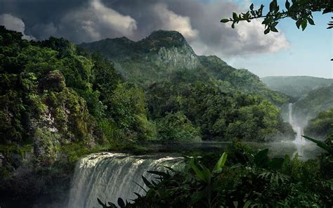 Cascada Jungle Forest Landscape HD Naturaleza Paisaje Bosque