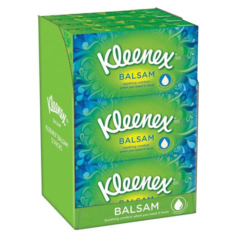 Buy Kleenex Balsam Tissues 12 Pack Chemist Direct