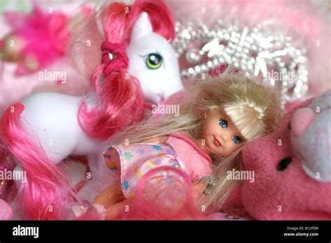 Pink Toys Stock Photo - Alamy