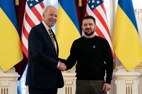 Biden Touches Down In Kyiv For Surprise Visit Marking Anniversary Of