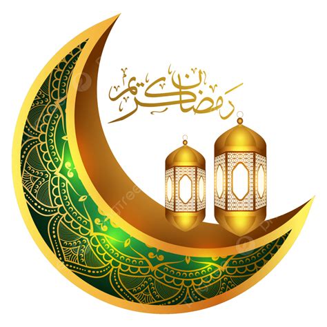 3d Ramadan Or Ramadhan Moon And Lantern Islamic Background Banner With