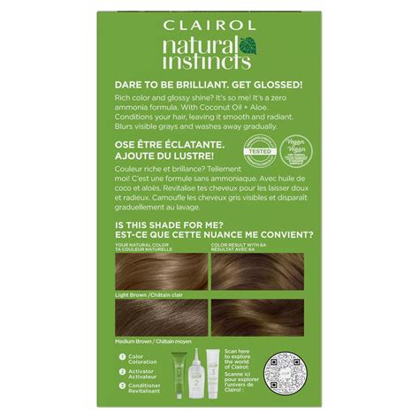 Clairol Natural Instincts Vegan Demi Permanent Hair Color 6a Light