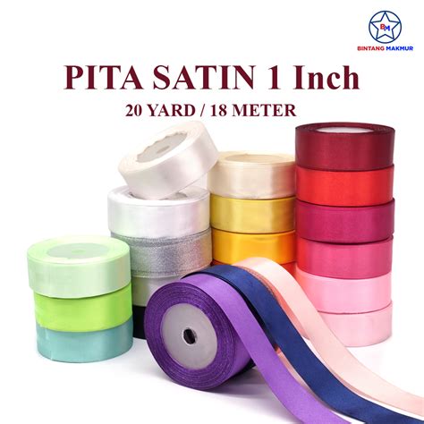 Jual Bintang Makmur Pita Satin Inch Inci Cm Yard Shopee