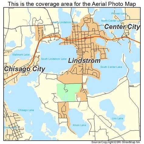 Aerial Photography Map of Lindstrom, MN Minnesota