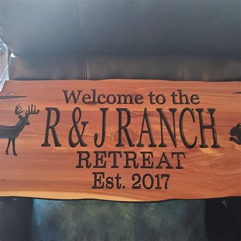 Custom Outdoor Name Signs Custom Wood Cabin Signs Personalized Etsy