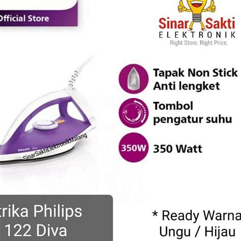 Jual Promo Setrika Philips GC 122 GC122 Diva Promo Murah Sinar Sakti