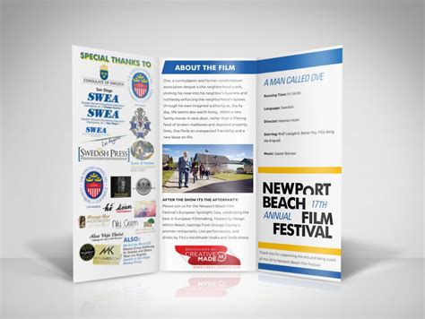 The Newport Beach Film Festival European Spotlight Brochures