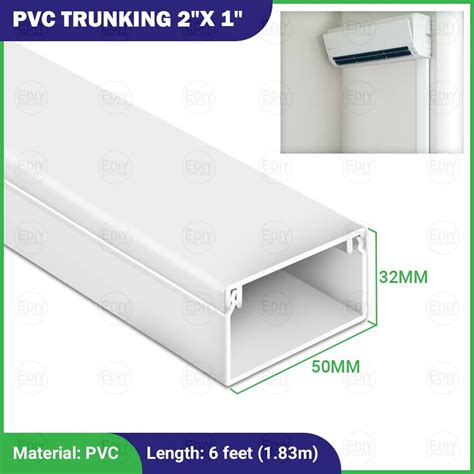 New Feet Ft M Pvc Wiring Casing Electrical Trunking Wall Cable