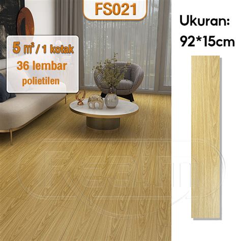 Jual REAIM 36 Buah 1 Kotak PVC Floor Vinyl Lantai Stiker 91 4cmX15