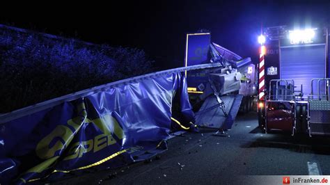 Schwerer Lkw Unfall Auf Der A7 Bei Hammelburg Bildergalerie