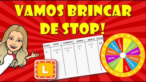 Stop Jogo Para Imprimir Tabela De Stop Para Imprimir