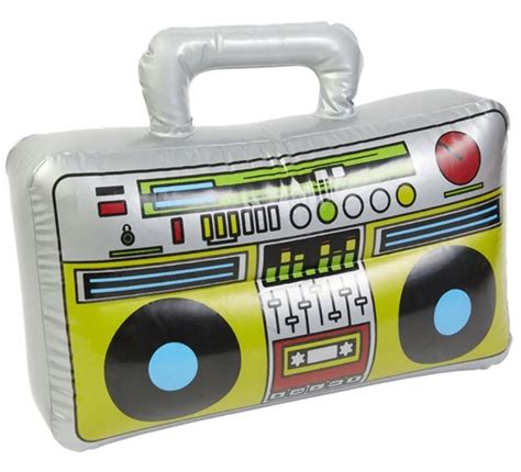 Dmuchany Boombox Radio Magnetofon Disco Lata 90 90 Boom Box 40 Cm