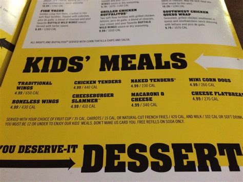 Bww Kids Menu Kids Matttroy