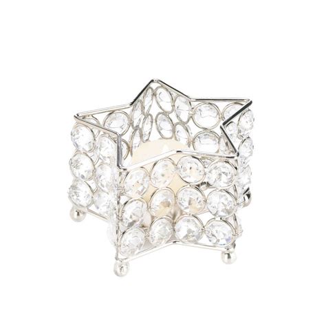 Crystal Star Tealight Holder Crystal Stars Gem Candles Star Candle