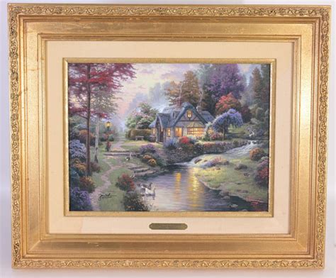 At Auction Thomas Kinkade Thomas Kinkade Stillwater Cottage