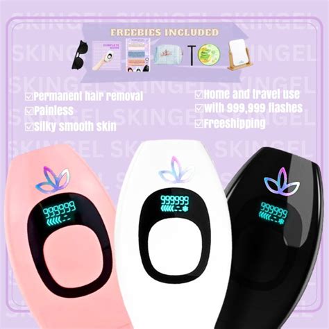 Skingel Portable Ipl Laser Hair Removal Device For Face Body Legs Underarm Bikini Line And