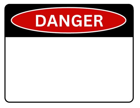 Danger Sign Template - Blank Download Printable PDF | Templateroller