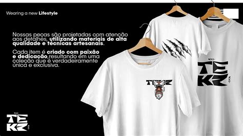 Identidade Visual Loja De Roupas TEKZ Behance