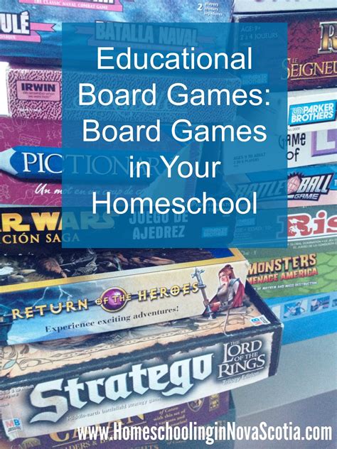 Educational Board Games: Board Games in Your Homeschool