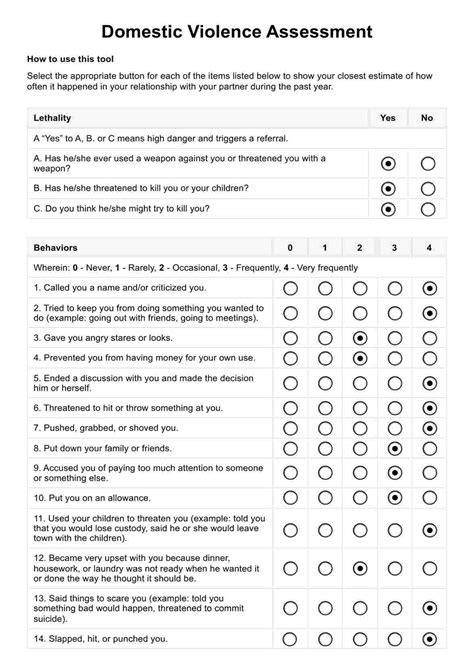 Domestic Violence Safety Plan And Example Free Pdf Download