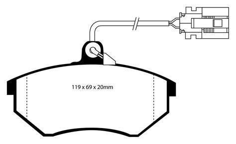 EBC B02 Freins Kit Avant Revêtements Essuie Glace pour VW Golf 3 1H1