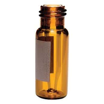 Cole Parmer Vial 0 35 ML Amber Glass With Fused Insert And Label 9