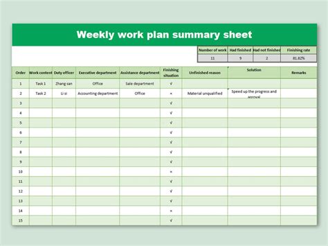 Free Excel Schedule Template