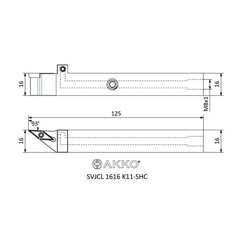 Svjcl K Shc S System External Turning Toolholders Akko Metal