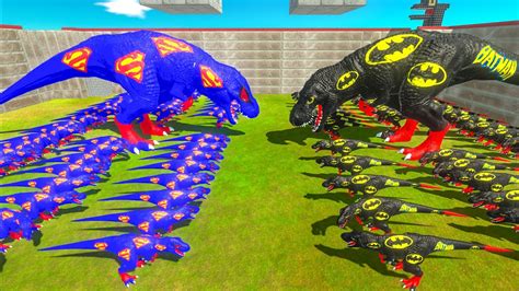 T Rex Battle Superman T Rex Vs Batman T Rex Growing Jurassic World