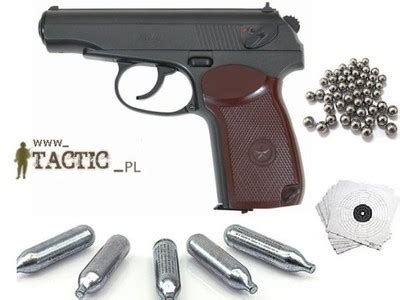 Wiatr Wka Pistolet Makarov Pm Mm Metal Zestaw