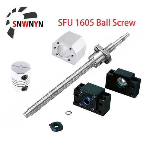 Lead Ball And Roller Screws 16mm C7 Rolled Ball Screw Rm1605 Sfu1605