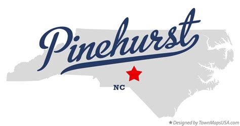 Map of Pinehurst, NC, North Carolina