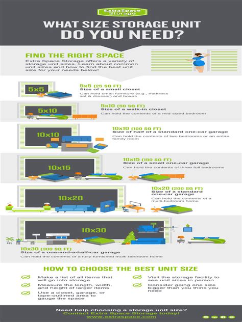 self-storage-size-guide-infographic | PDF