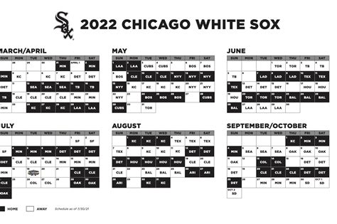 Chicago White Sox 2022 Schedule Is Out! - South Side Sox