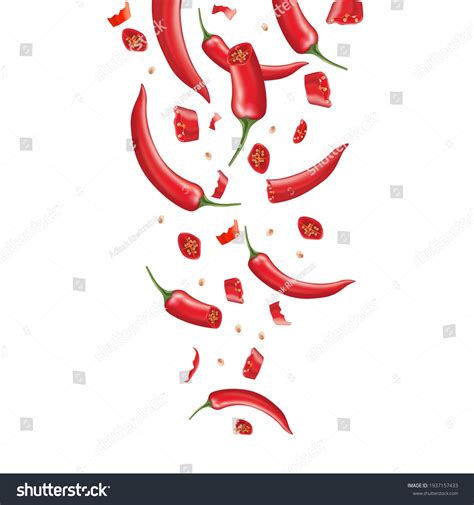Red Chili Pepper Spicy Hot Splashing Stock Vector Royalty Free 1937157433 Shutterstock