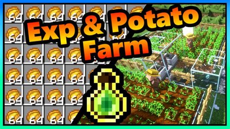 Minecraft Exp And Potato Farm Lvl 0 30 In 1min 120 121 Youtube