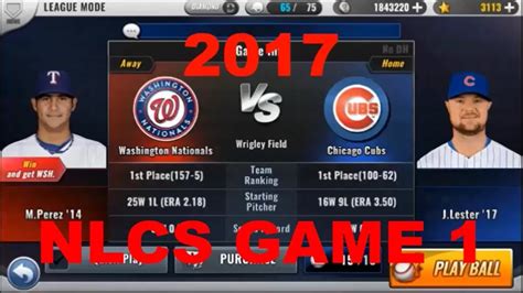 MLB 9 Innings 17 League Mode Episode 4 2017 NLCS Game 1 Vs The Chicago