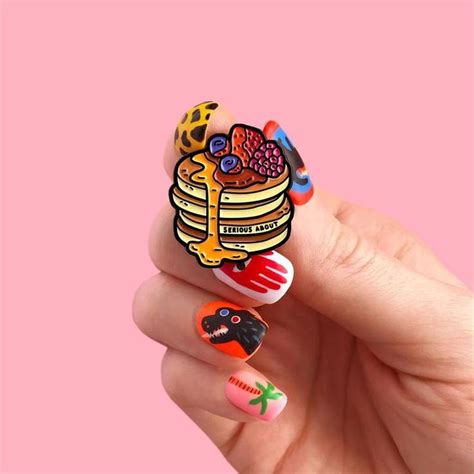 PANCAKE PIN Enamel Pins Make Enamel Pins Enamel Pin Collection