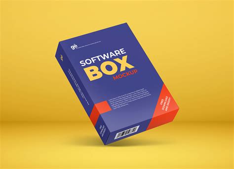 Free Software Product Packaging Box Mockup Free Package Mockups