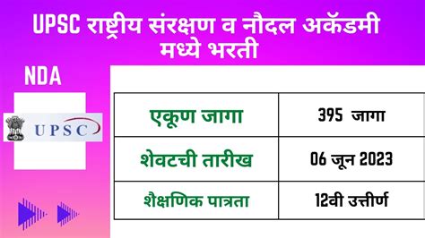 Upsc Nda Recruitment