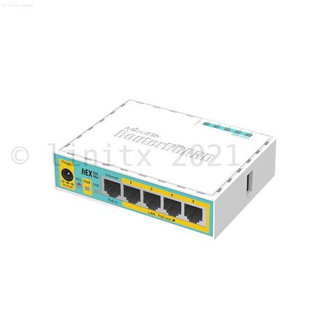 Mikrotik Hex Poe Lite Router Rb Upr Routeros L Uk Psu