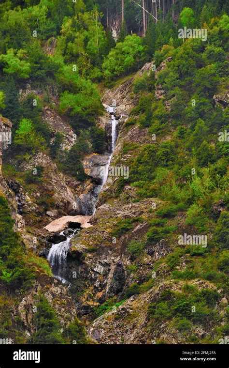 A small waterfall on the way to Jammu, Jammu & Kashmir, India Stock ...